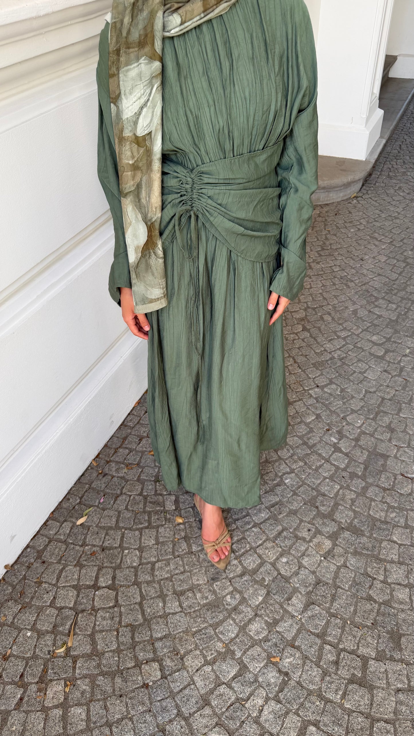 Lavinia Maxikleid in Olive