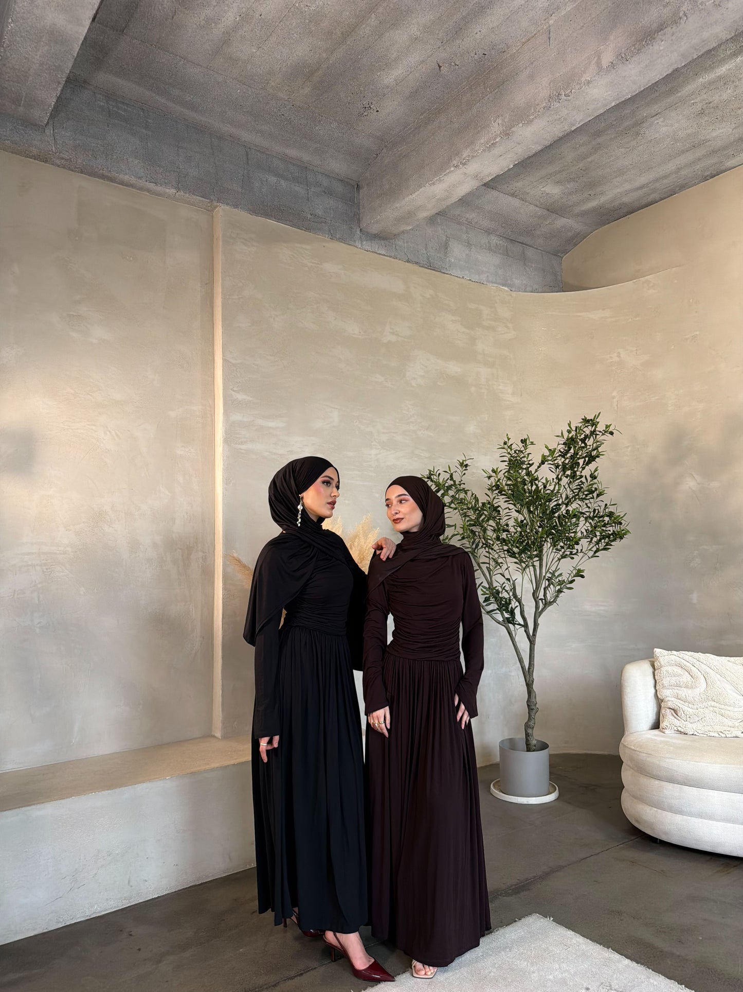 Sahar Maxikleid in braun