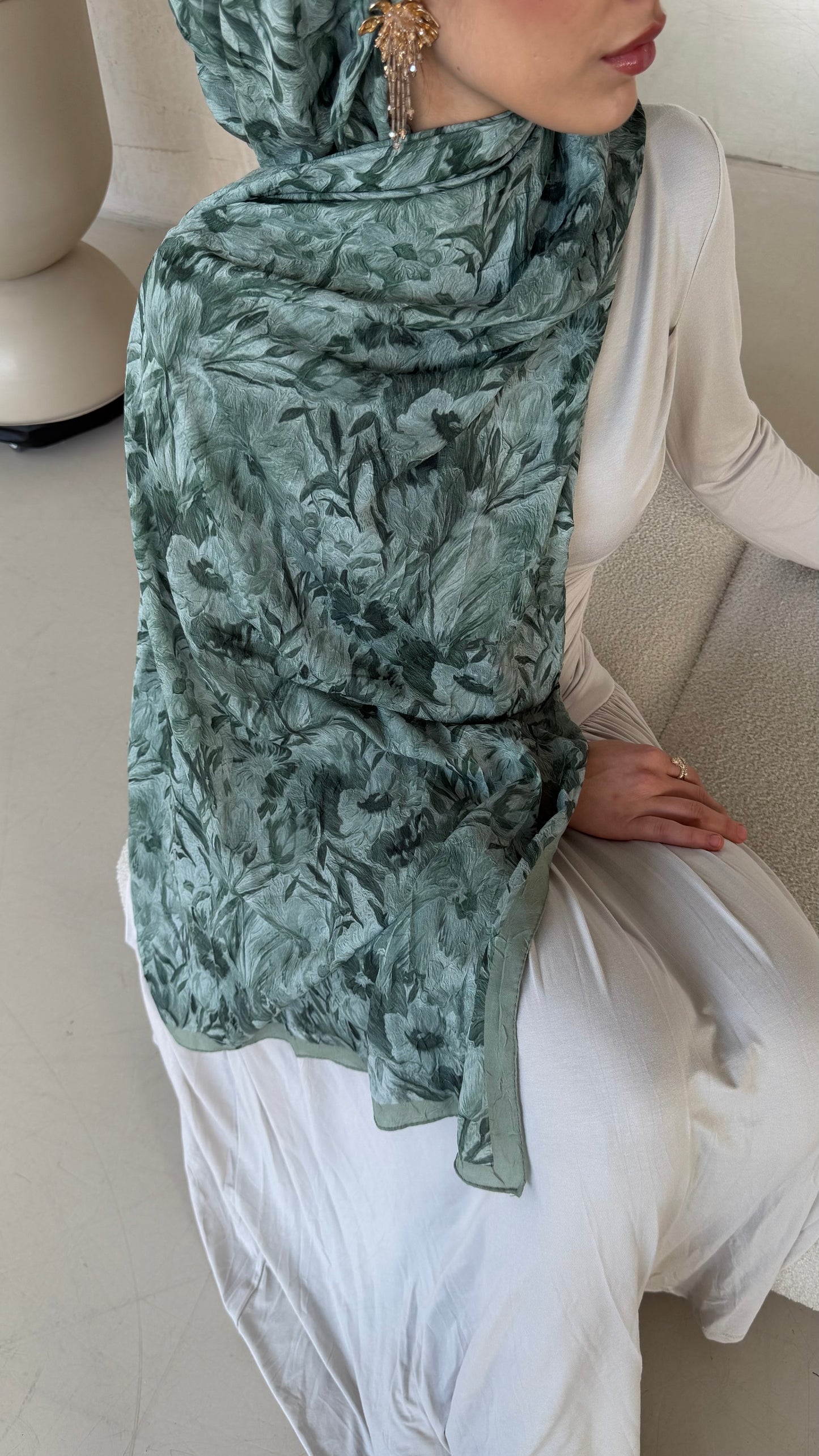 Paradise hijab in mint- grün