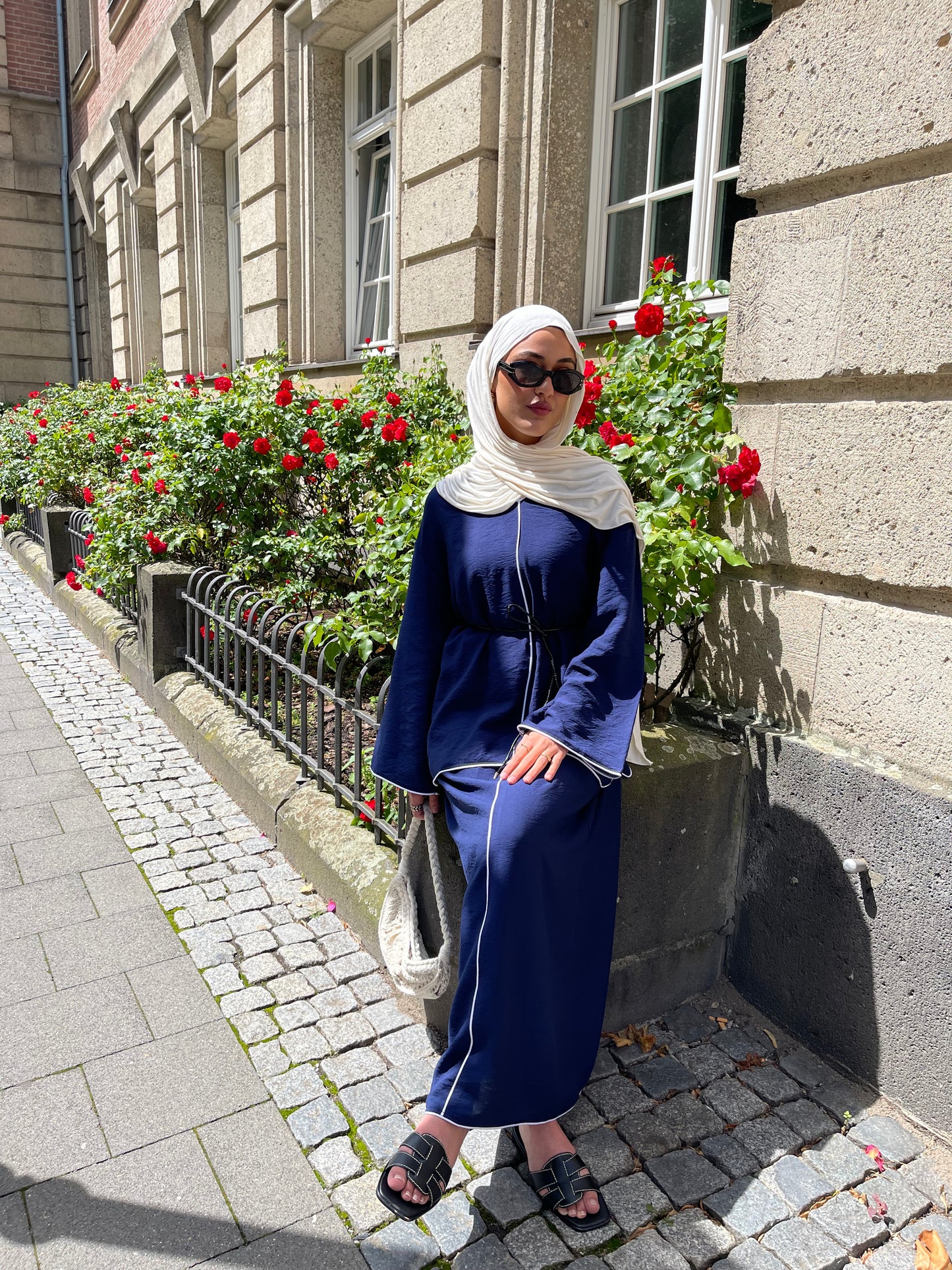 Livia Set in Dunkelblau