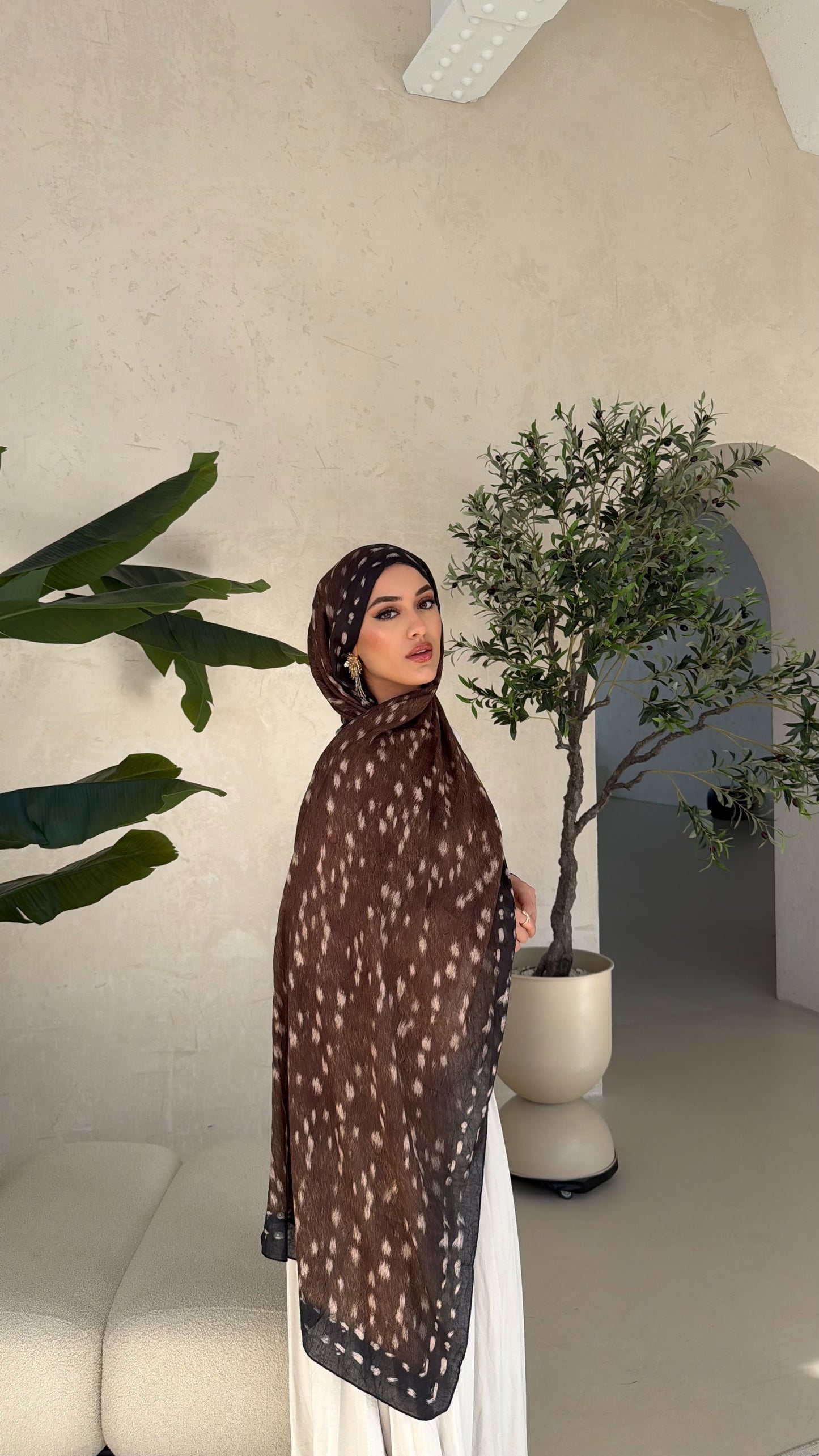 Bambi hijab in karamell- braun