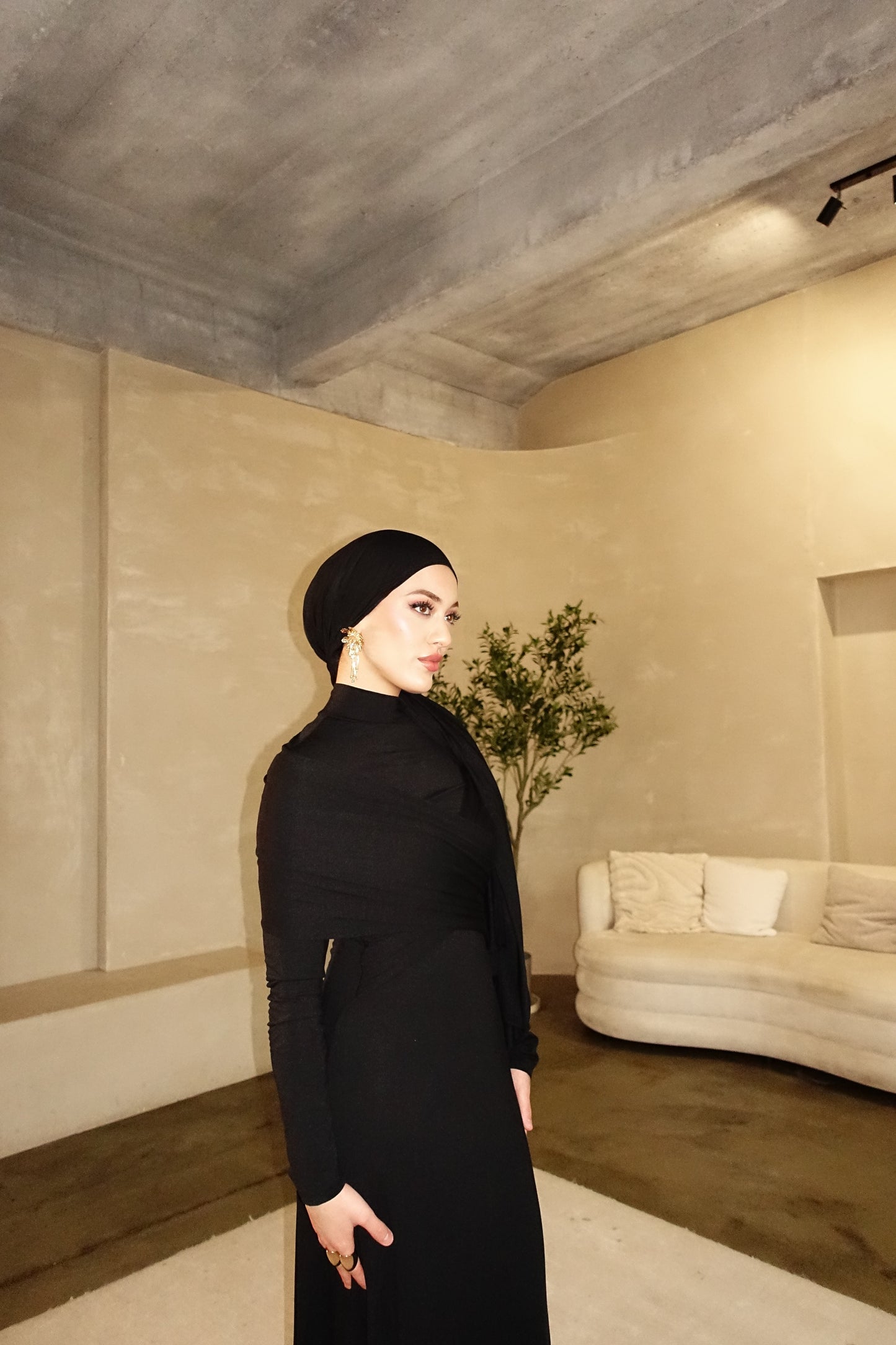 Zaya Maxikleid in schwarz