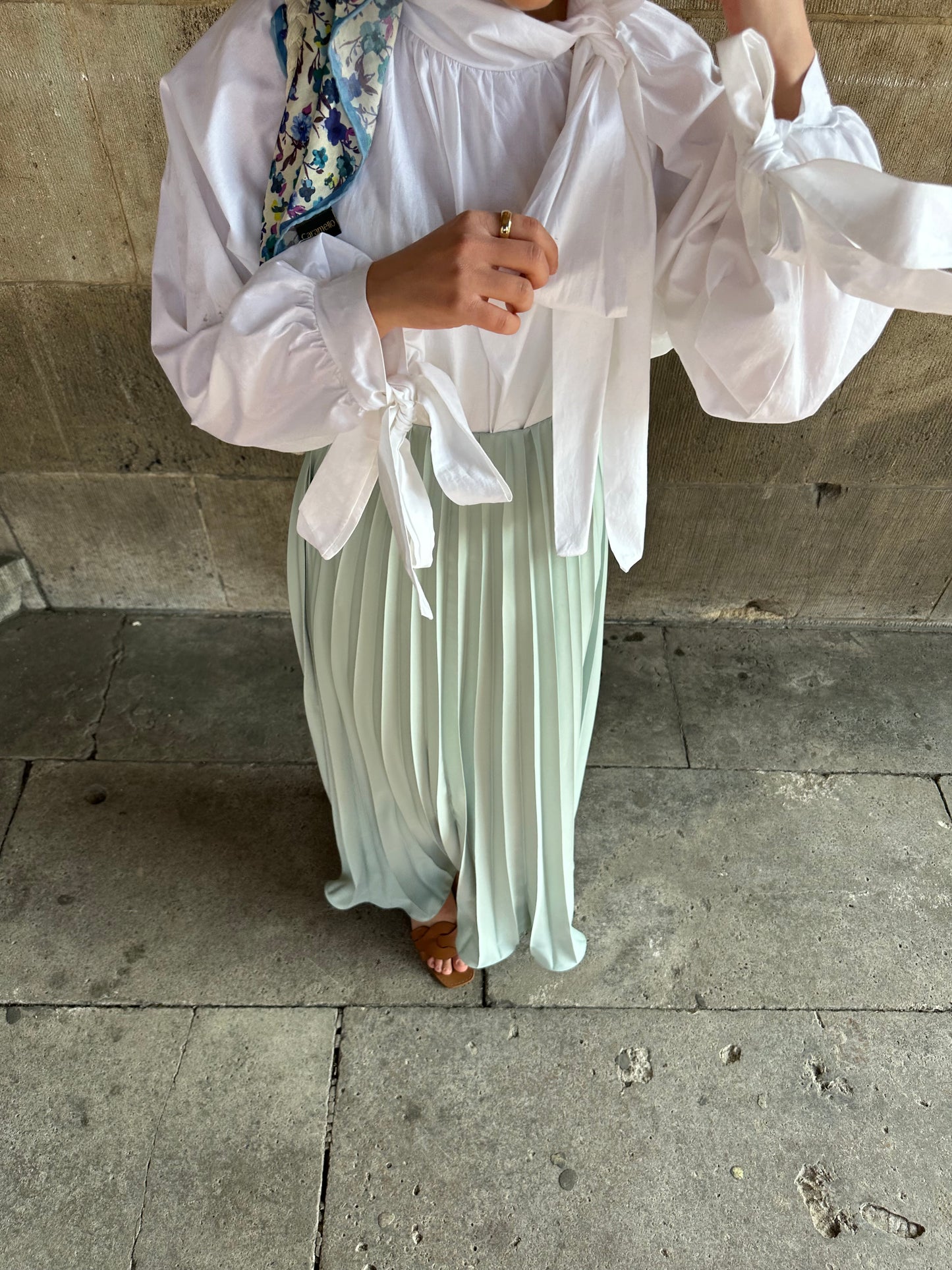 Plissee Rock in mint