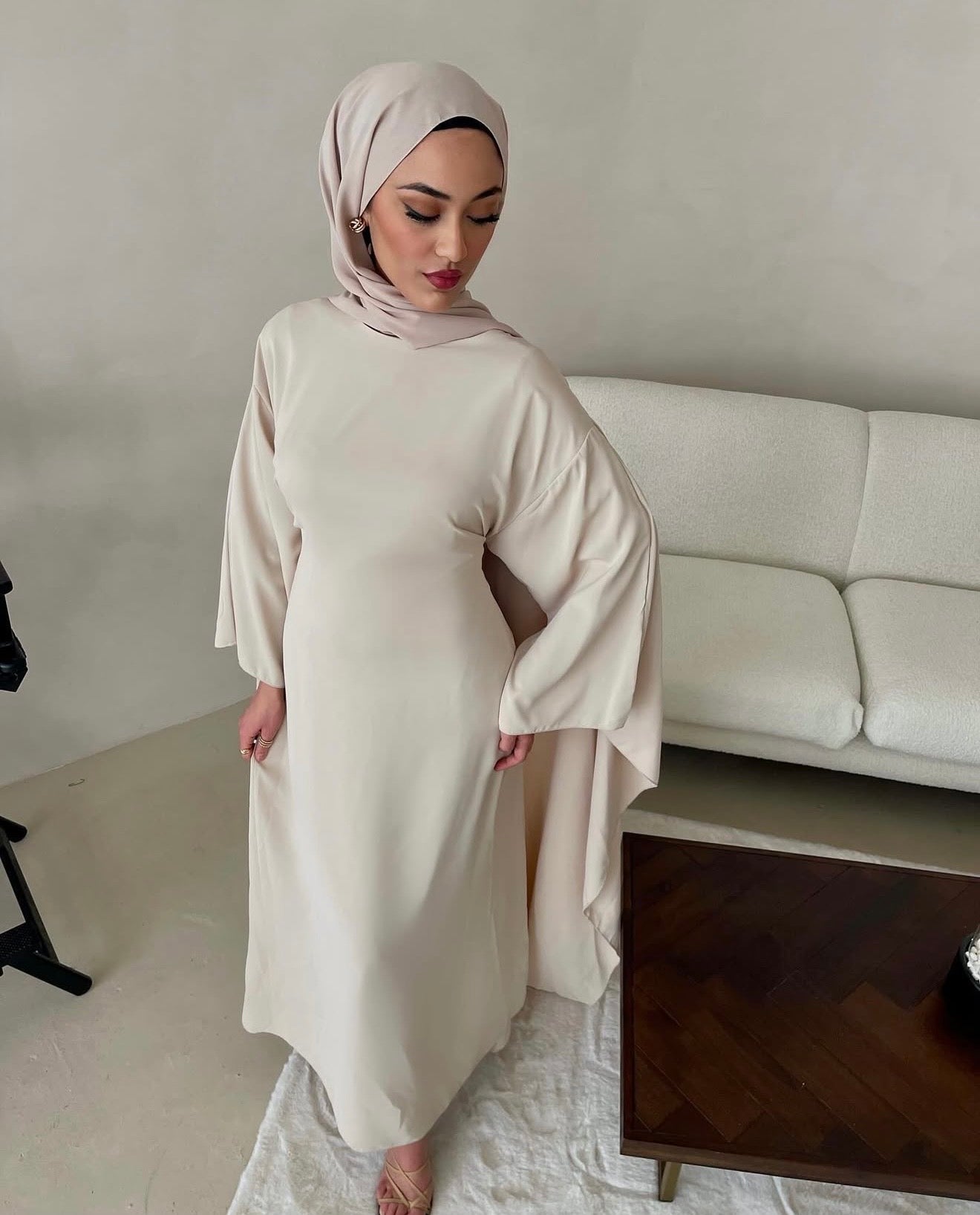 Abaya Acillea in creme