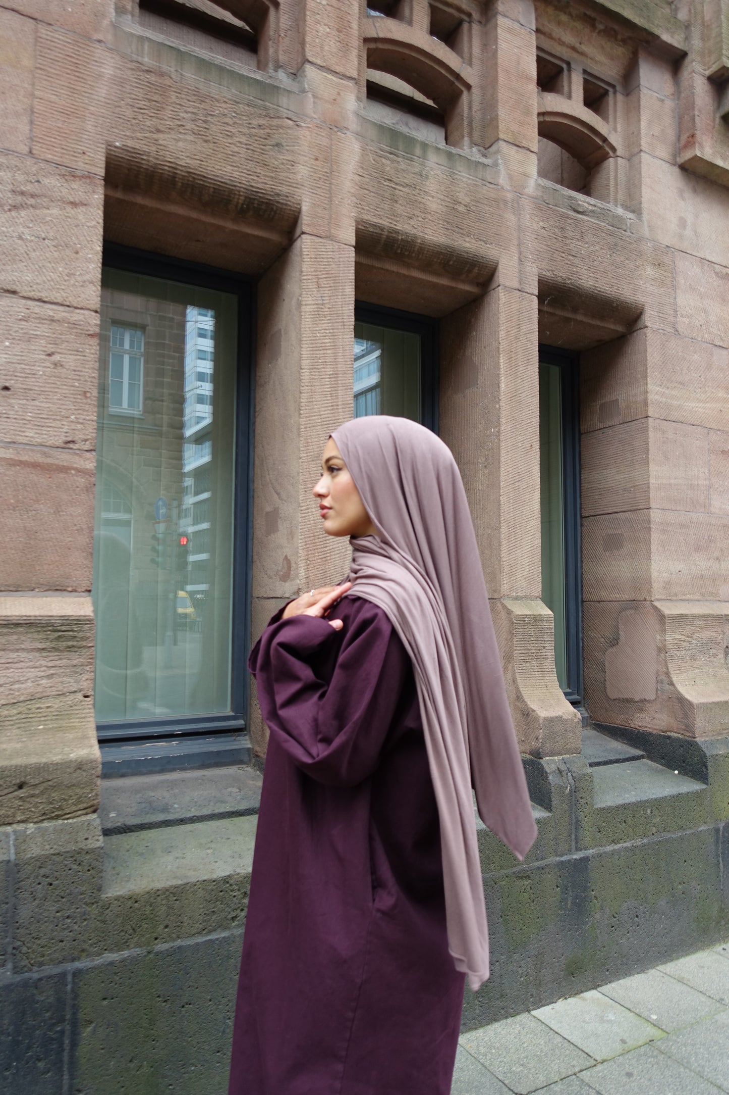 Premium Jersey in hell Aubergine