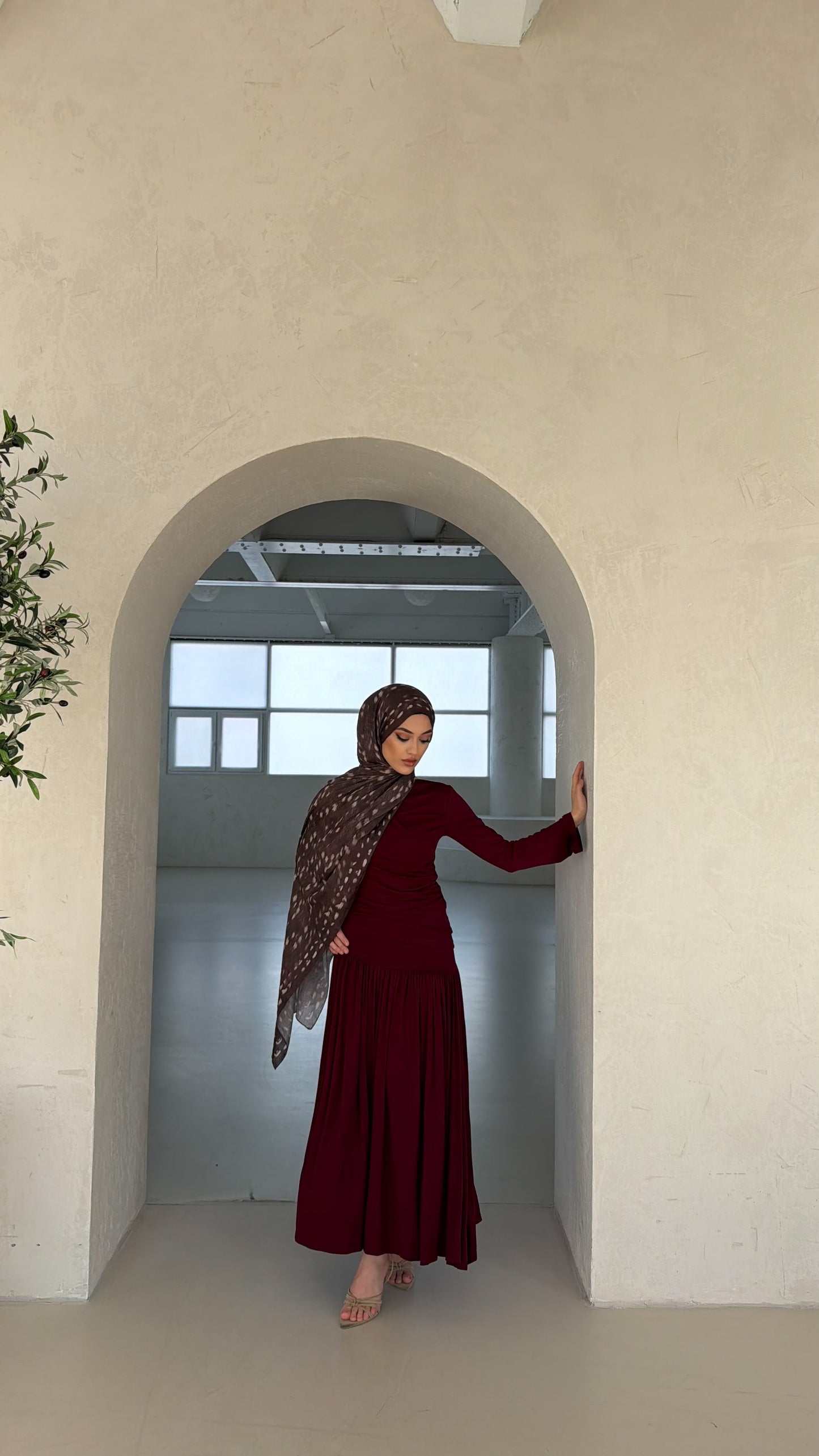 Bambi hijab in schokobraun