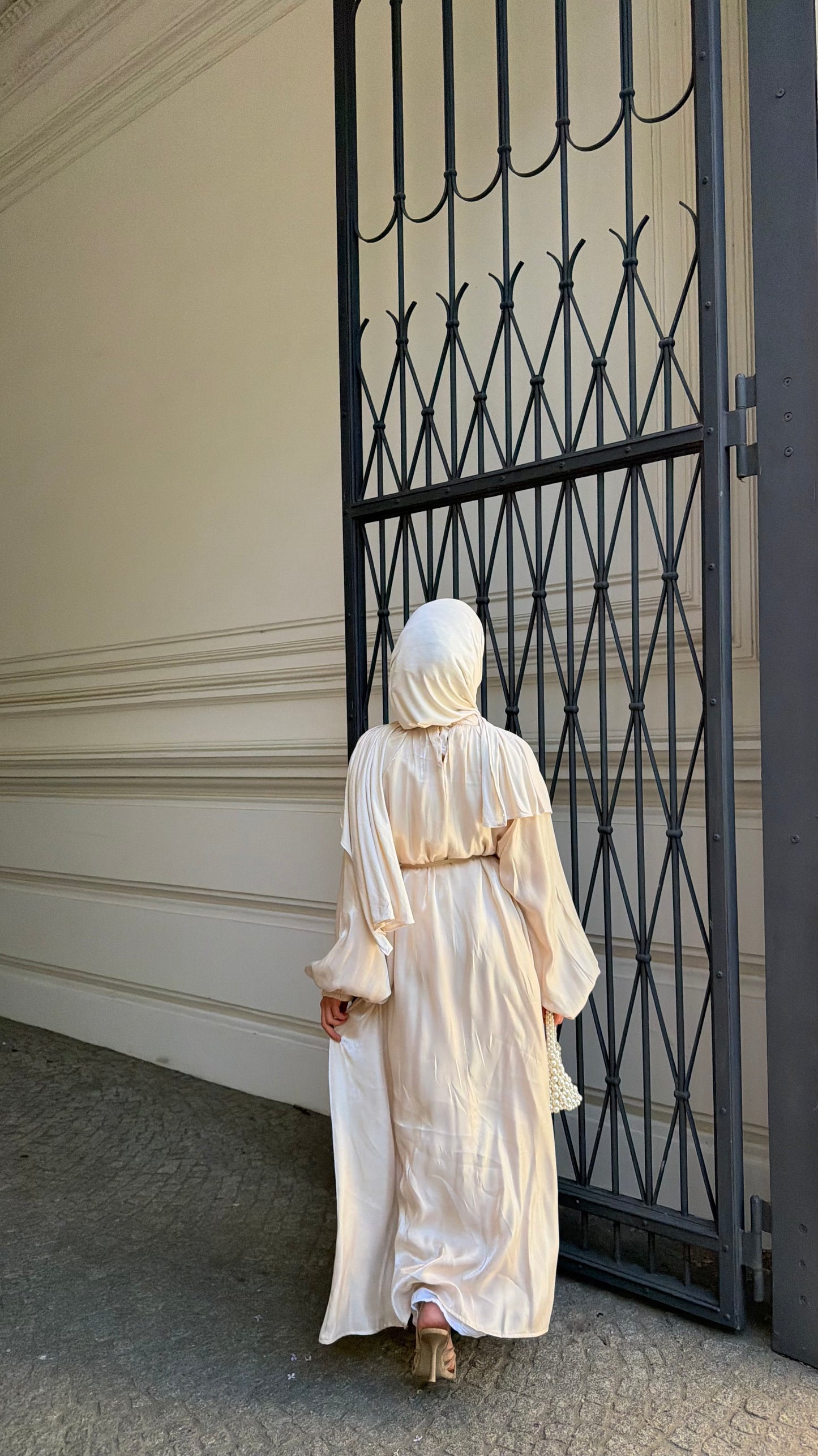 Lumière Maxikleid in beige