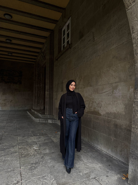 Marrakesh Mantel in schwarz