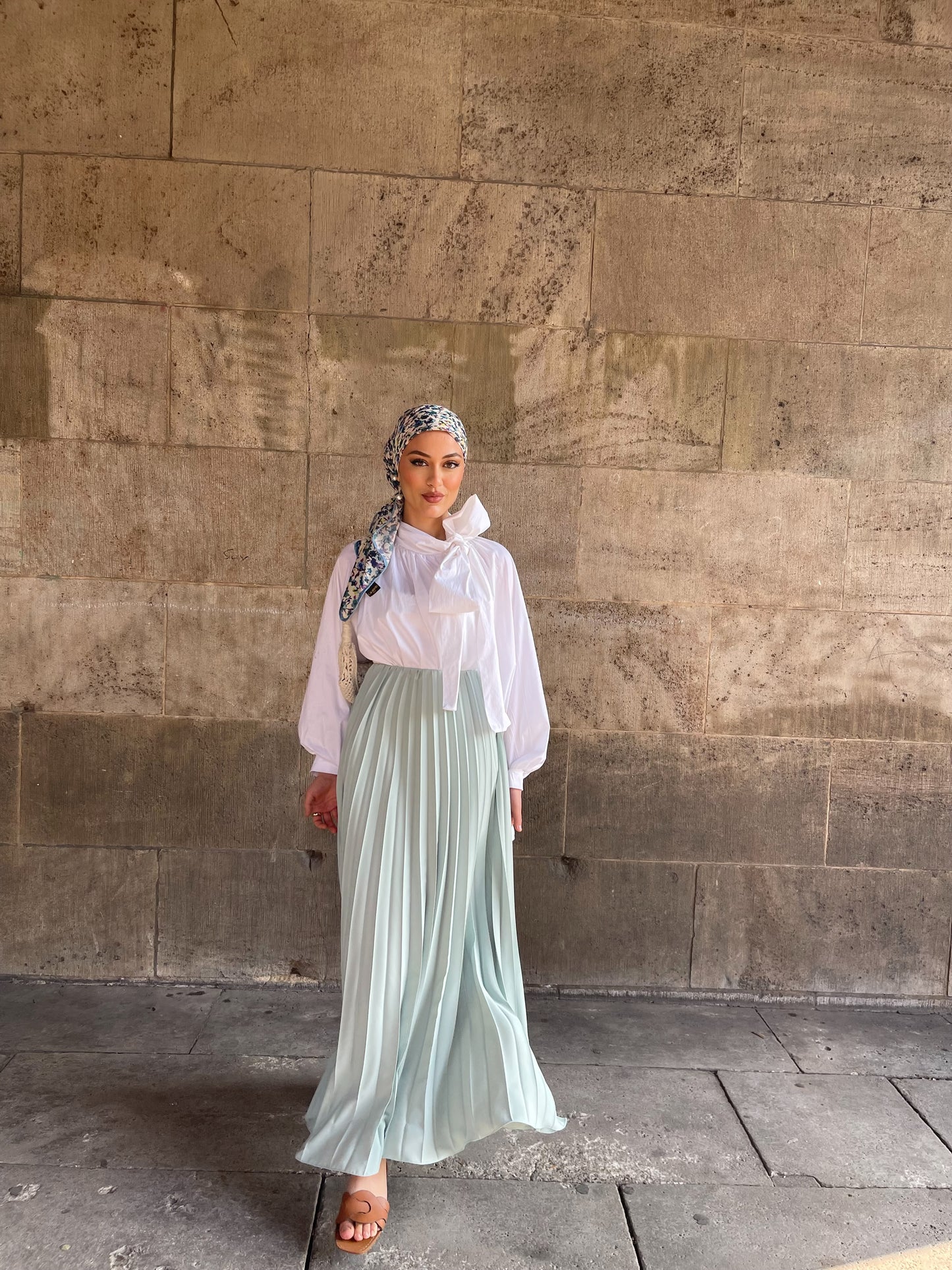 Plissee Rock in mint