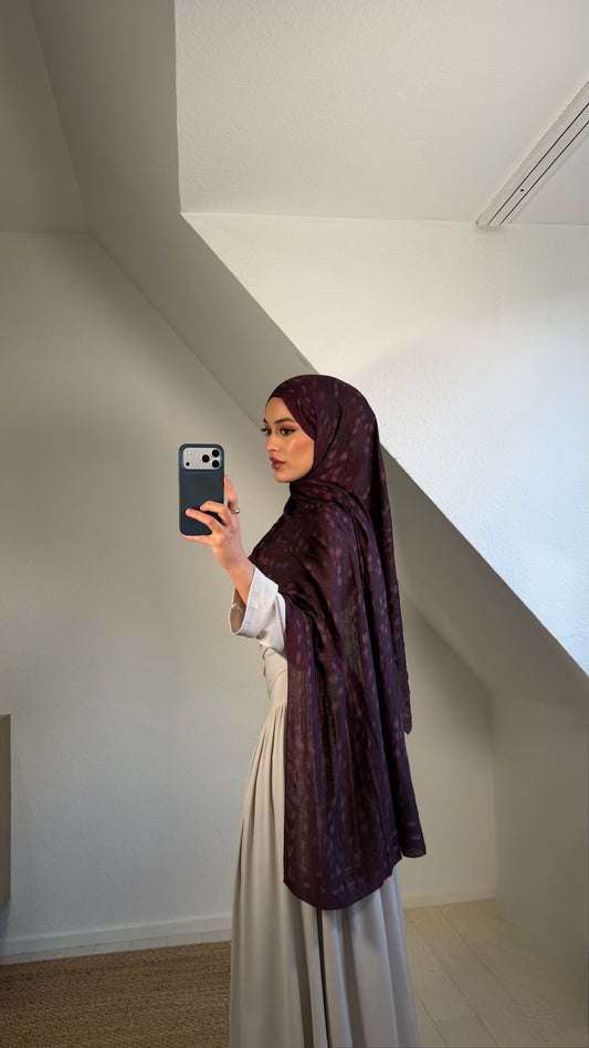 Bambi hijab in burgundy