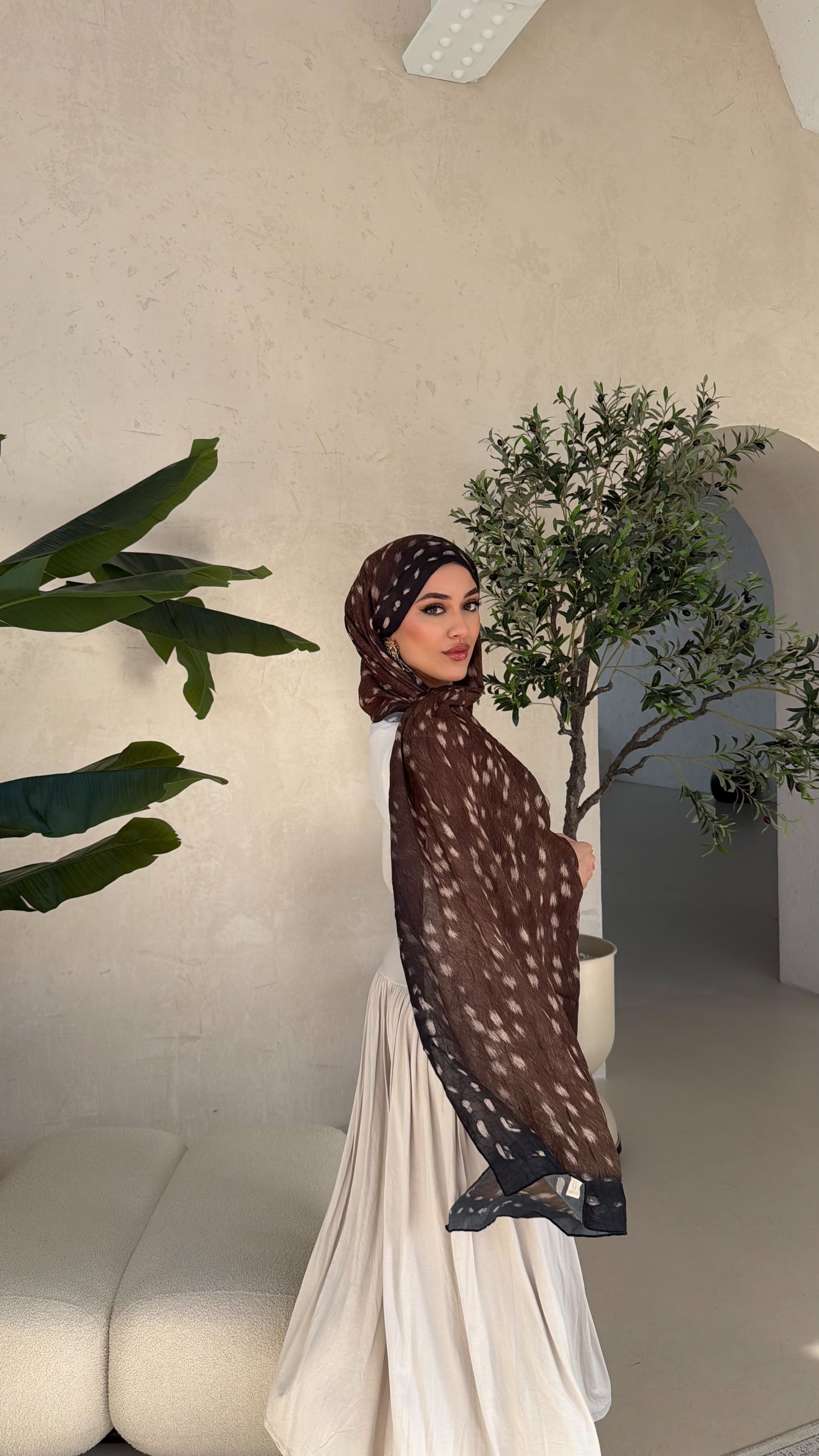 Bambi hijab in karamell- braun