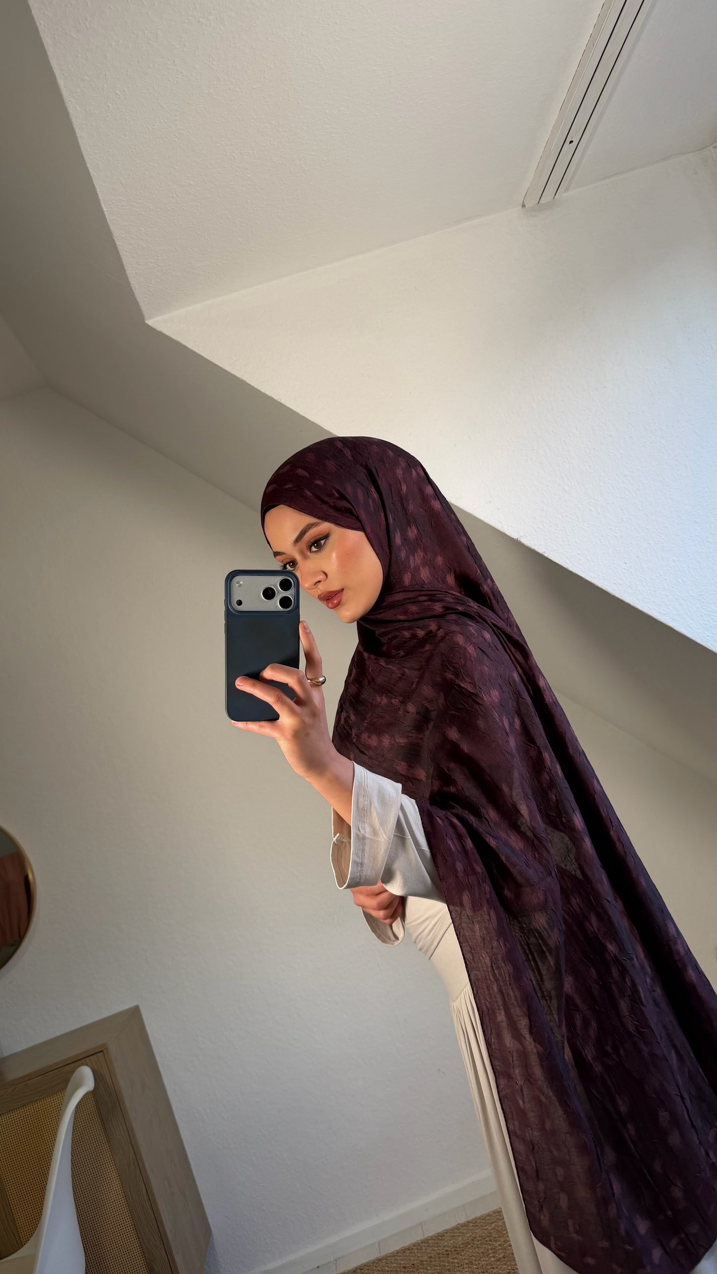 Bambi hijab in burgundy