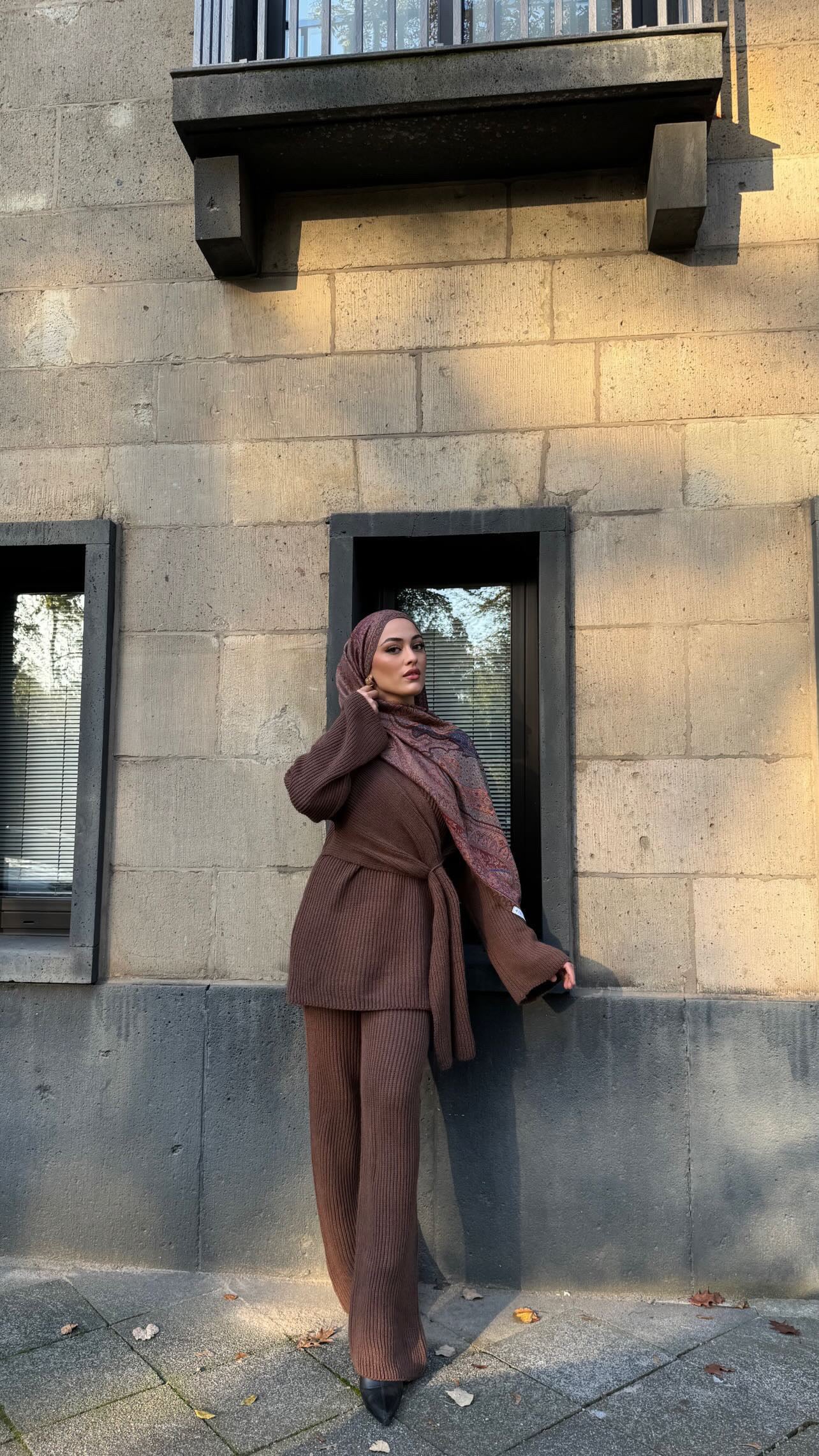 Zara Zweiteiler in braun