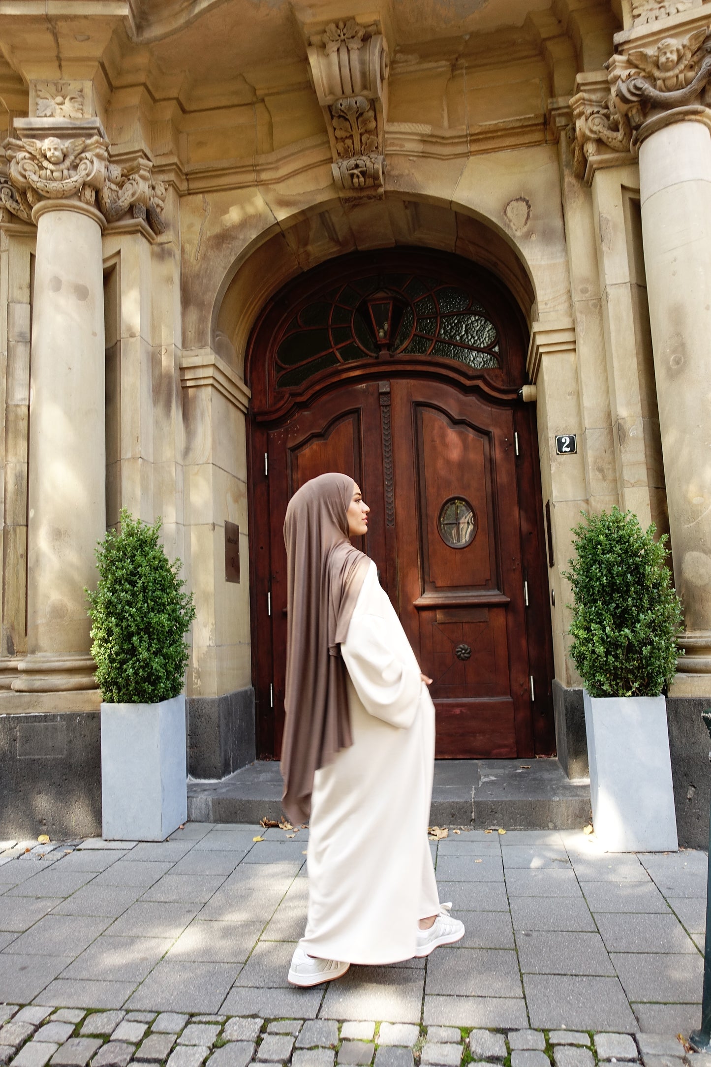 Sweater Maxikleid in creme