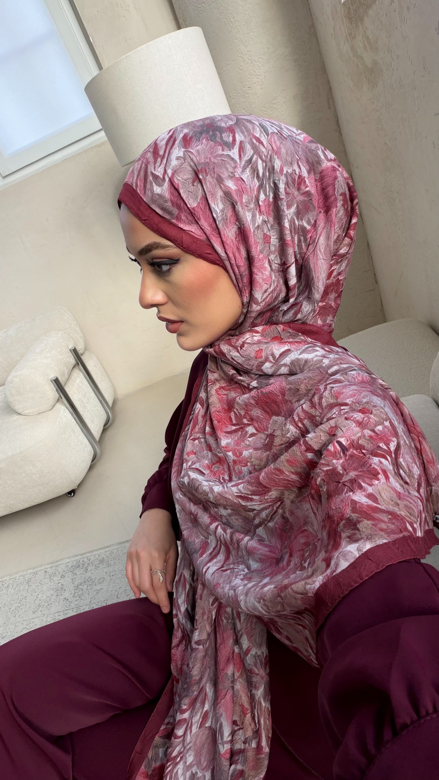 Paradise hijab in dusty rose