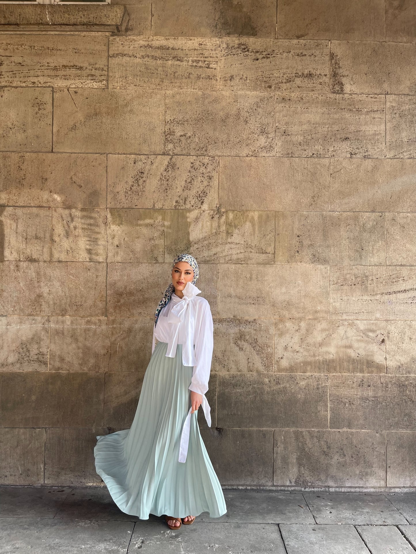 Plissee Rock in mint