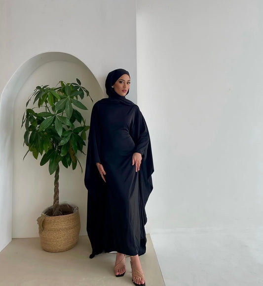 Abaya Acillea in schwarz