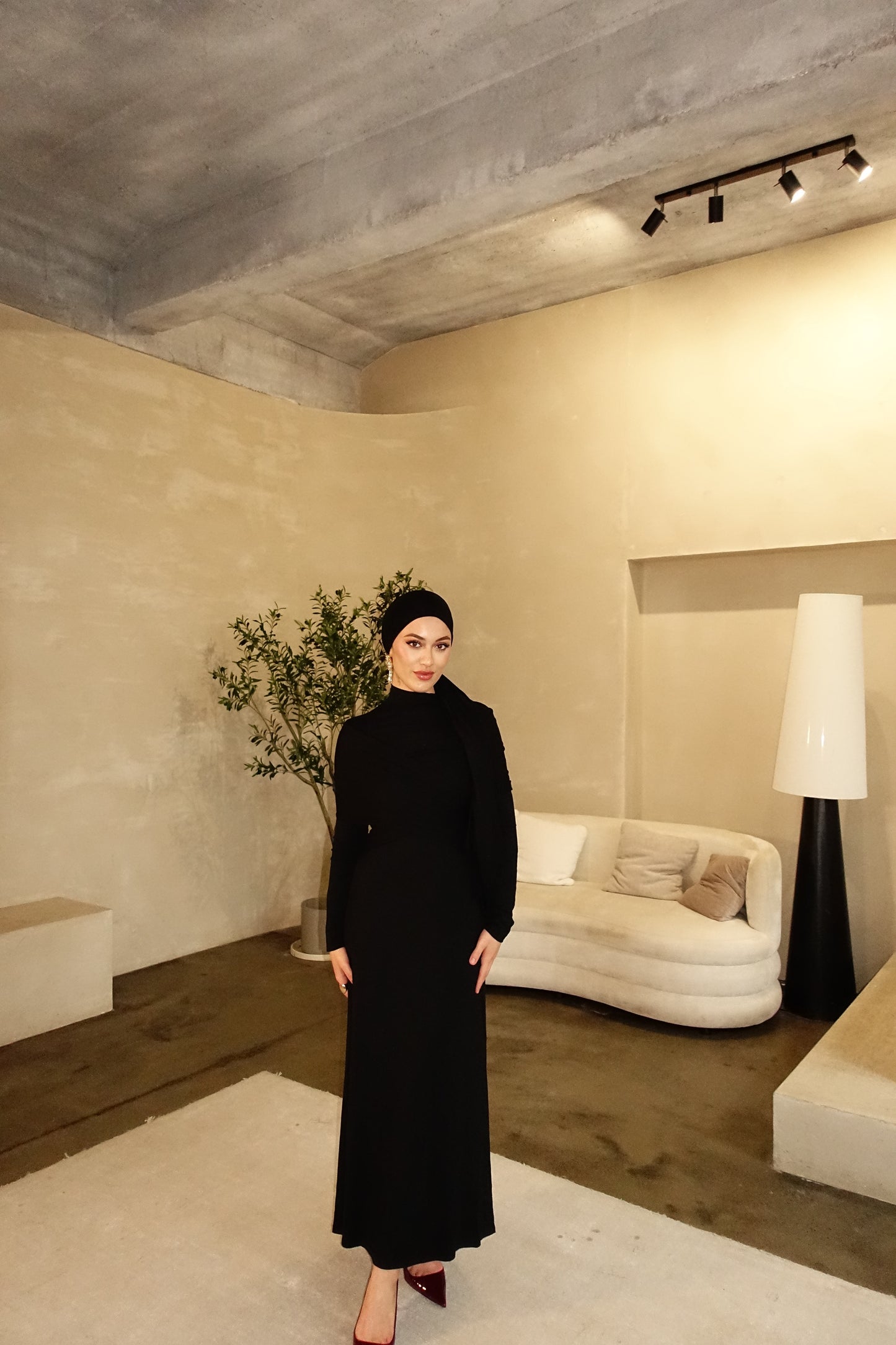 Zaya Maxikleid in schwarz