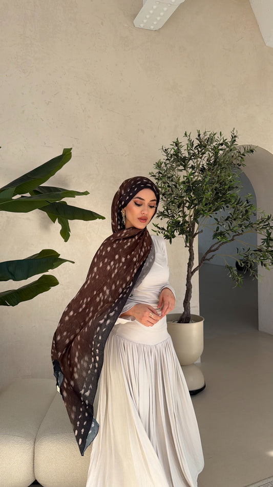 Bambi hijab in karamell- braun