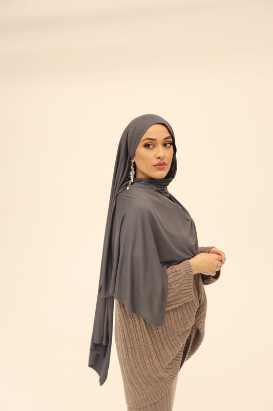 Premium jersey in anthrazit