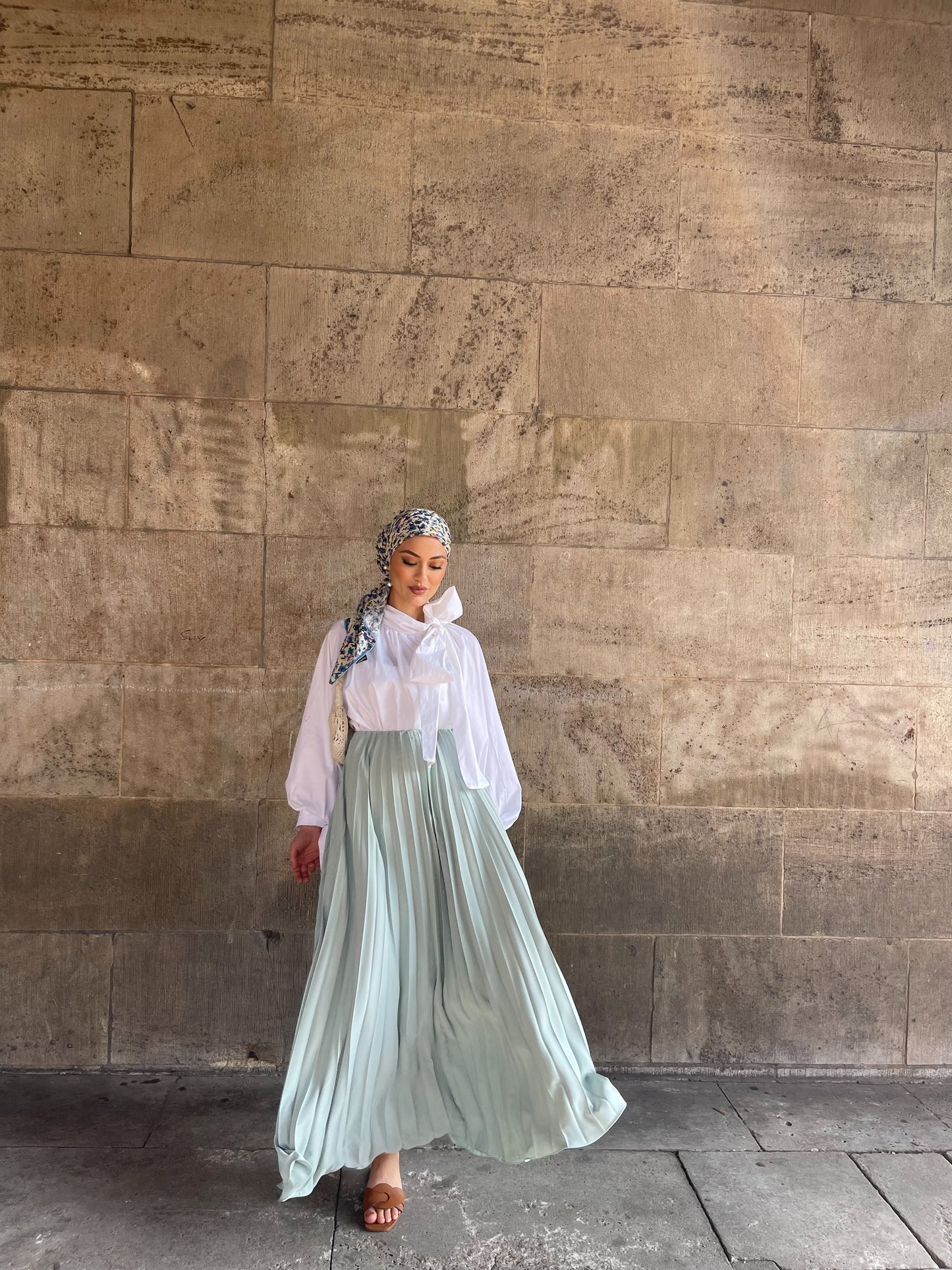 Plissee Rock in mint