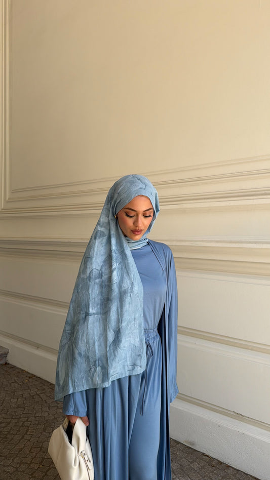 Roselle Hijab in Blau