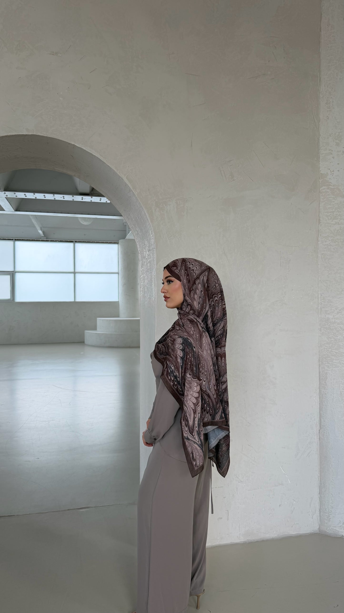 Ebruel hijab in taupe
