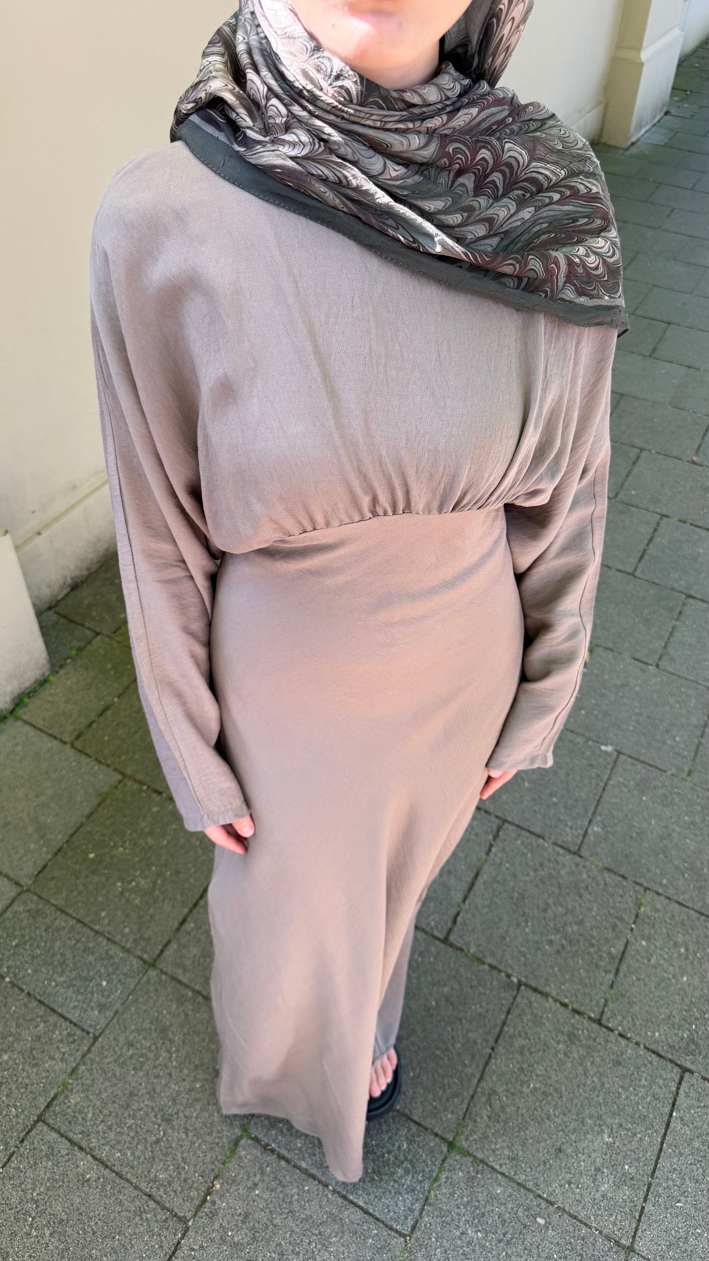 Desert Maxikleid in taupe