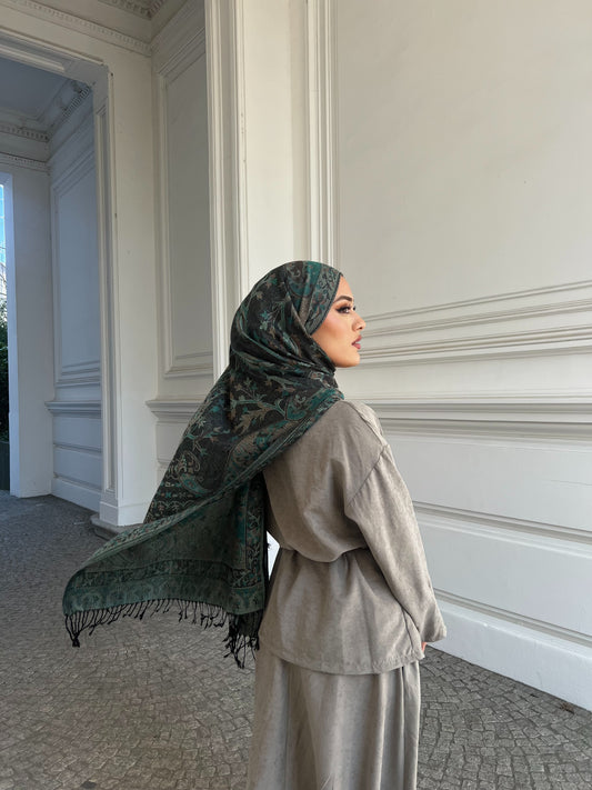 Pashmina olive luxe