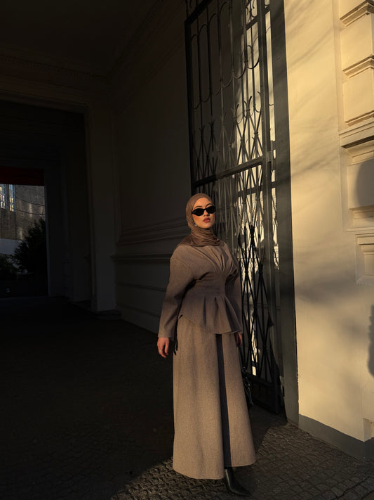 Selena Zweiteiler in taupe