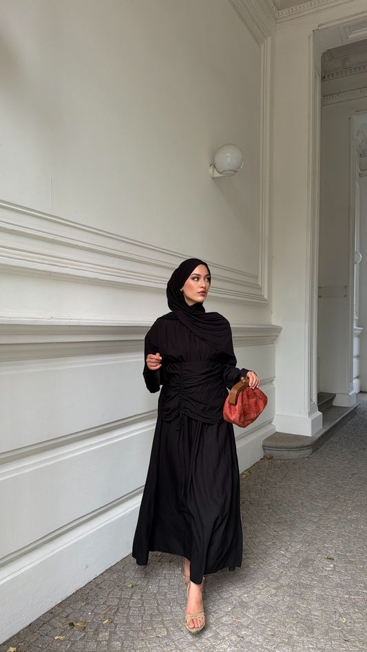 Lavinia Maxikleid in Schwarz
