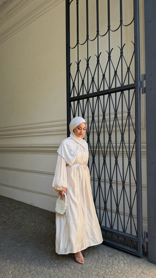 Lumière Maxikleid in beige
