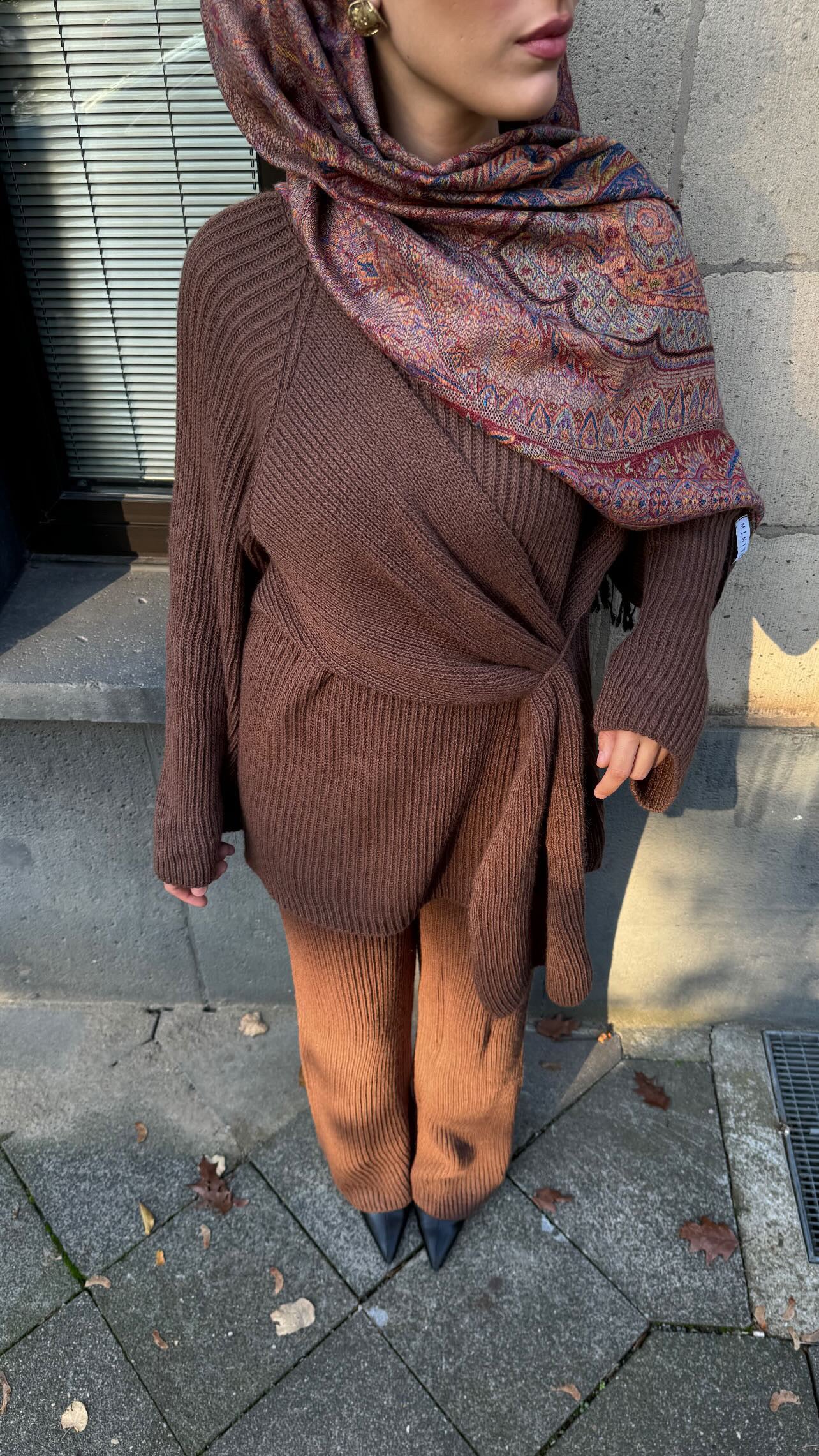 Zara Zweiteiler in braun