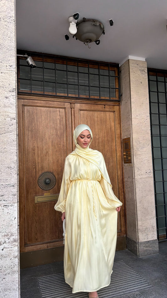 Lumière Maxikleid in buttergelb