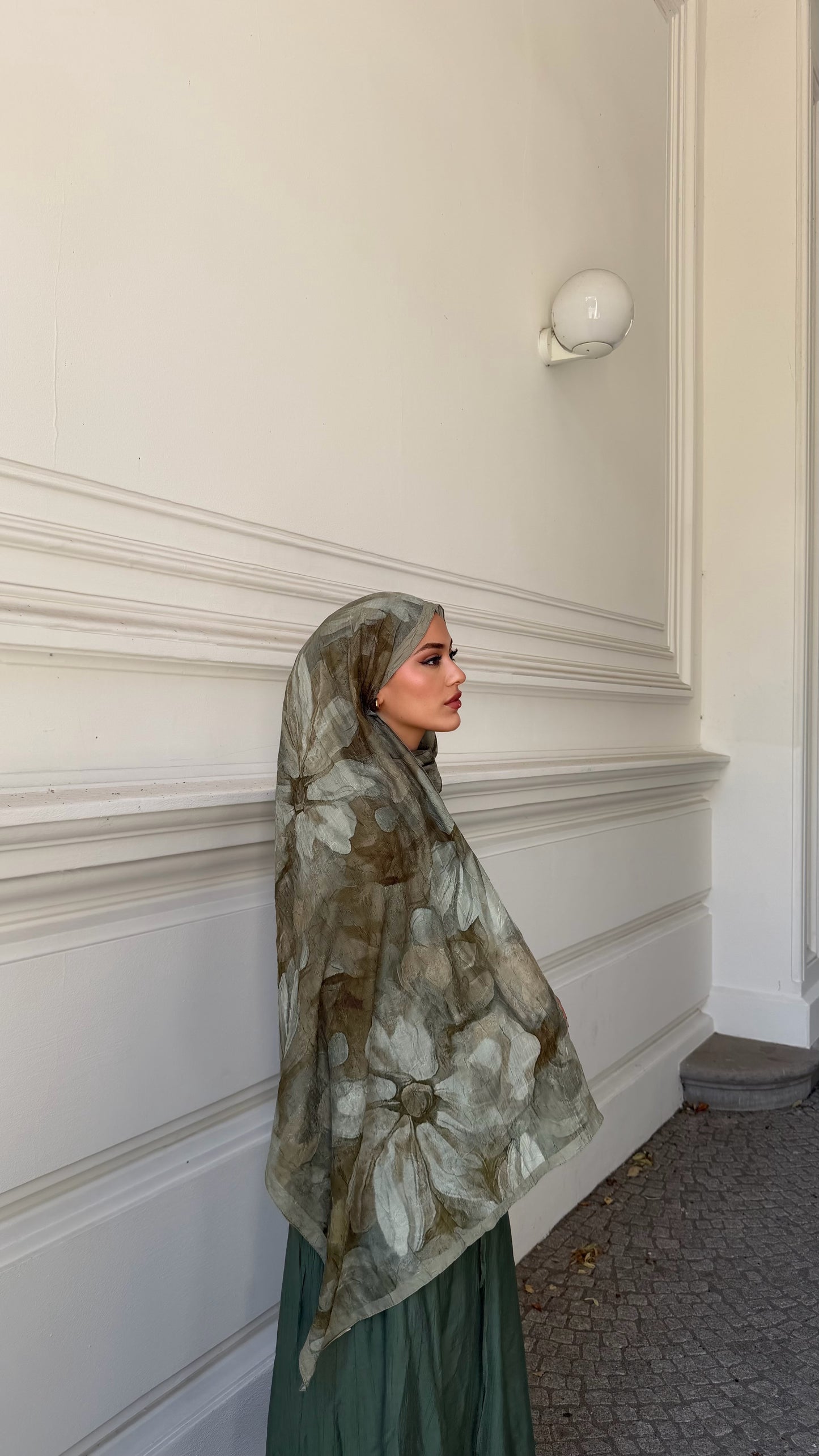 Roselle Hijab in Khaki