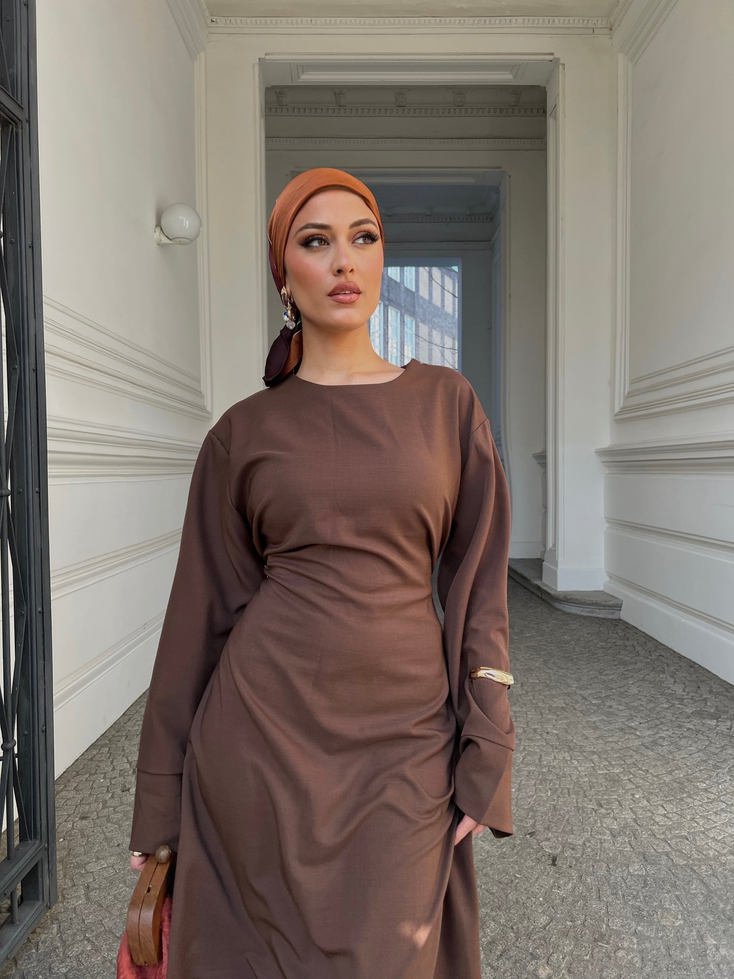 Vibe Maxikleid in Braun