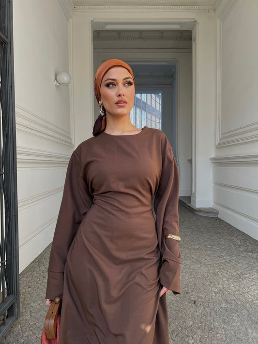 Vibe Maxikleid in Braun