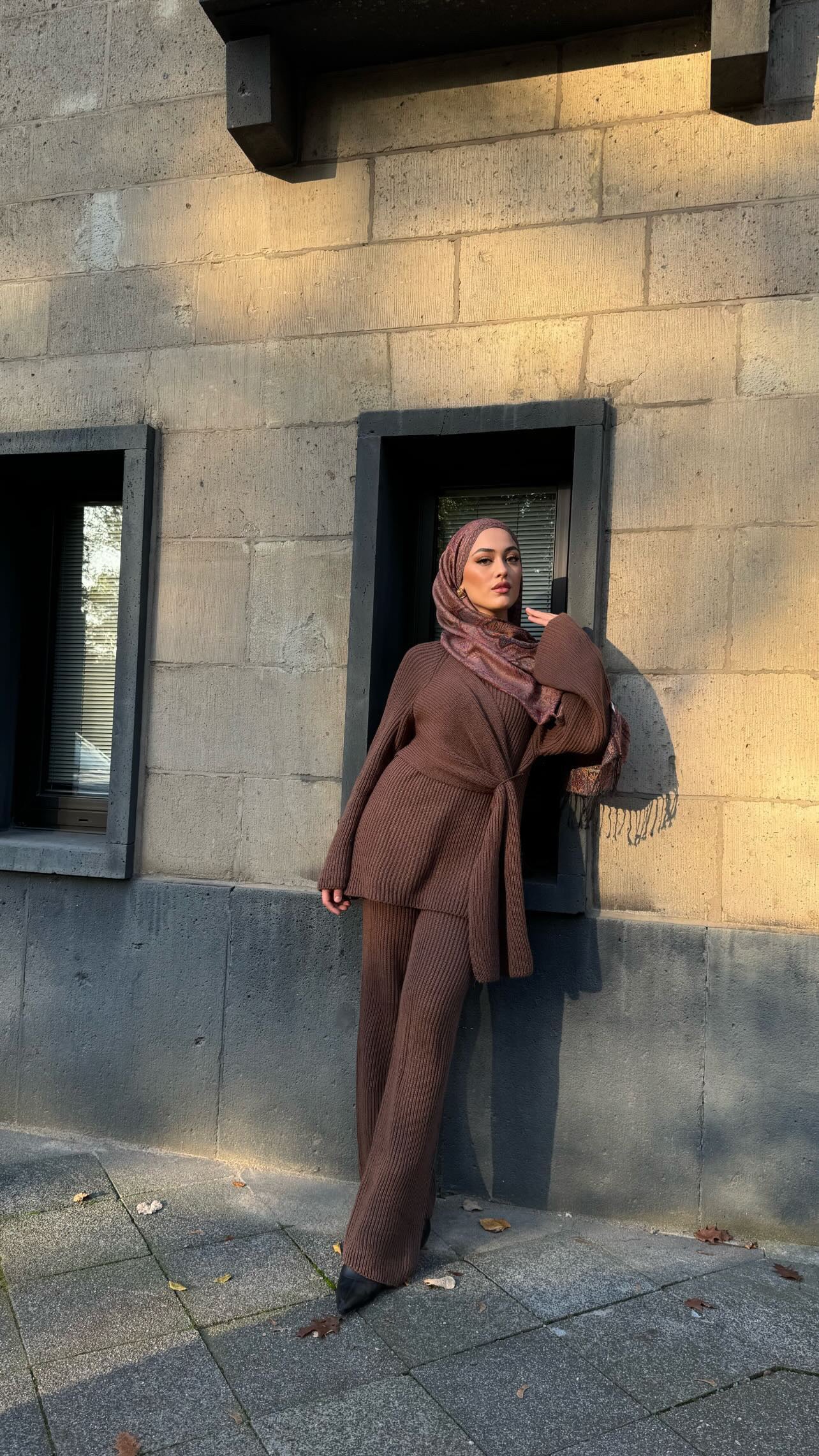 Zara Zweiteiler in braun